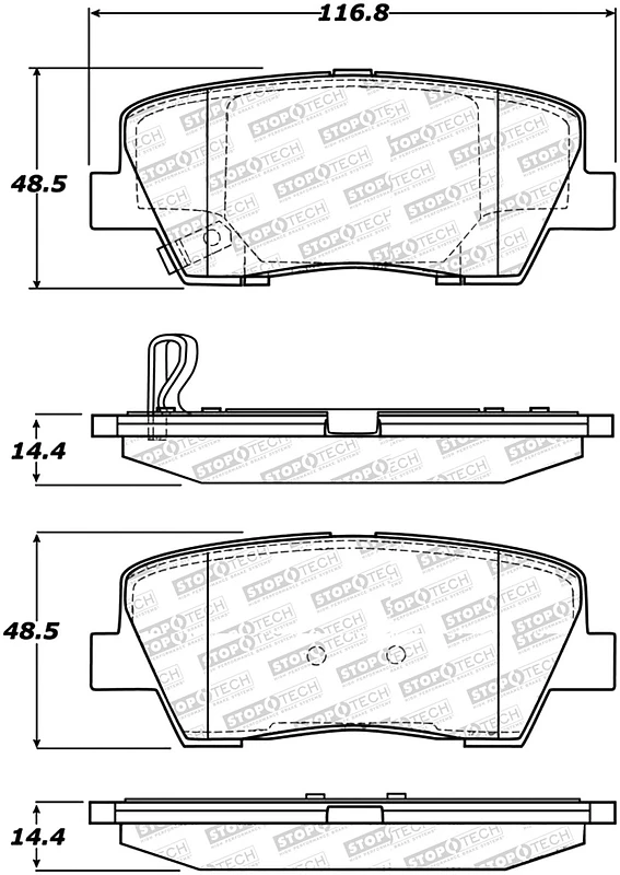 StopTech Street Select Brake Pads