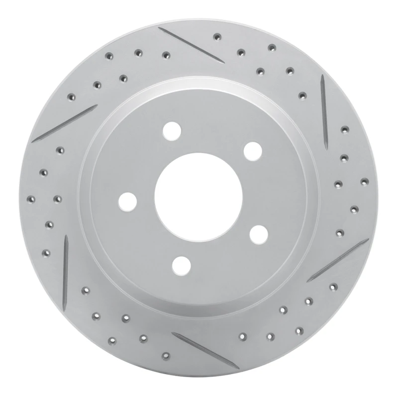 DFC 94-04 Ford Mustang Rear Right Drilled & Slotted Geoperformance Rotor