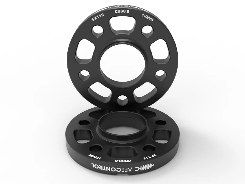 aFe CONTROL Billet-Aluminium-Radsatzabstandshalter 5x112 CB66.6 18mm - Toyota GR Supra/BMW G-Serie