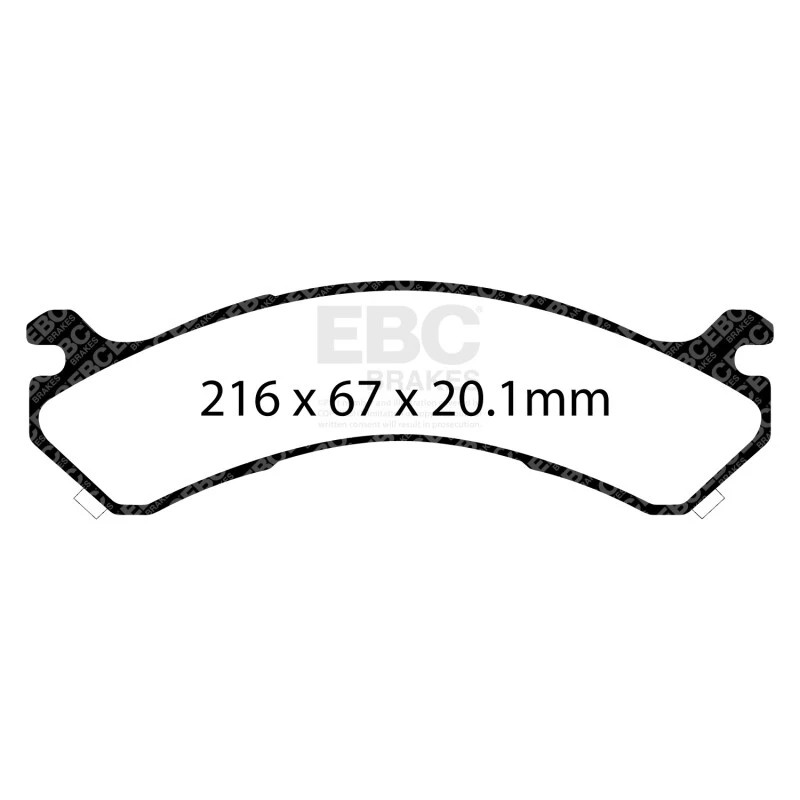 EBC 01-05 Chevrolet Silverado 3500 (2WD) Extra Duty Rear Brake Pads