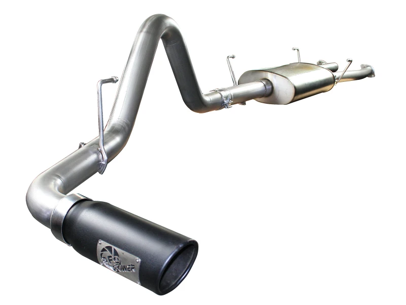 aFe MACHForce XP Auspuffanlage Cat-Back SS-409 EXH CB Toyota Tundra 07-09 V8-4.7L (schwarze Spitze)