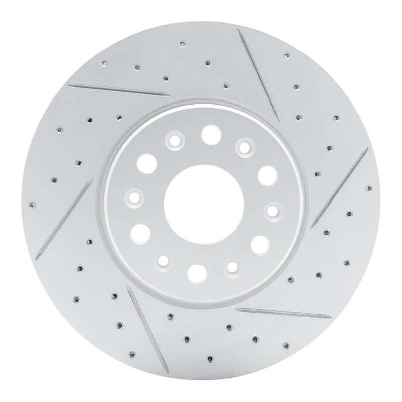 DFC 17-26 Buick Enclave Front Right Drilled & Slotted Geoperformance Rotor