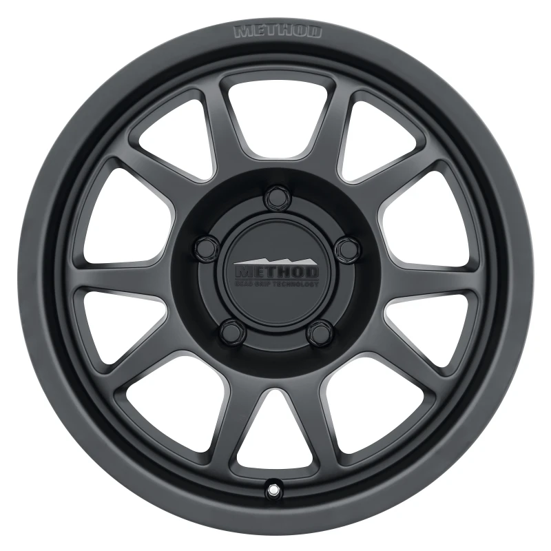 Method MR702 17x8.5 0mm Offset 5x5 71.5mm CB Matte Black Felge