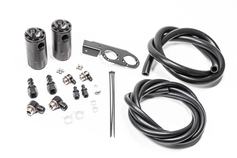 Radium Engineering Dualer Ölfänger-Kit Nissan Z33 V35 VQ35DE/HR Fluid Lock