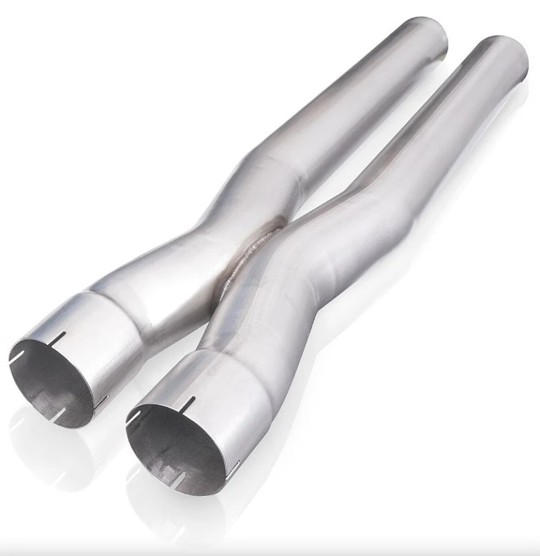 Stainless Works 3 Zoll X-Rohr (Parallel) mit 4,125 Zoll Mittelabstand - 3 Zoll ID erweiterte Einläufe
