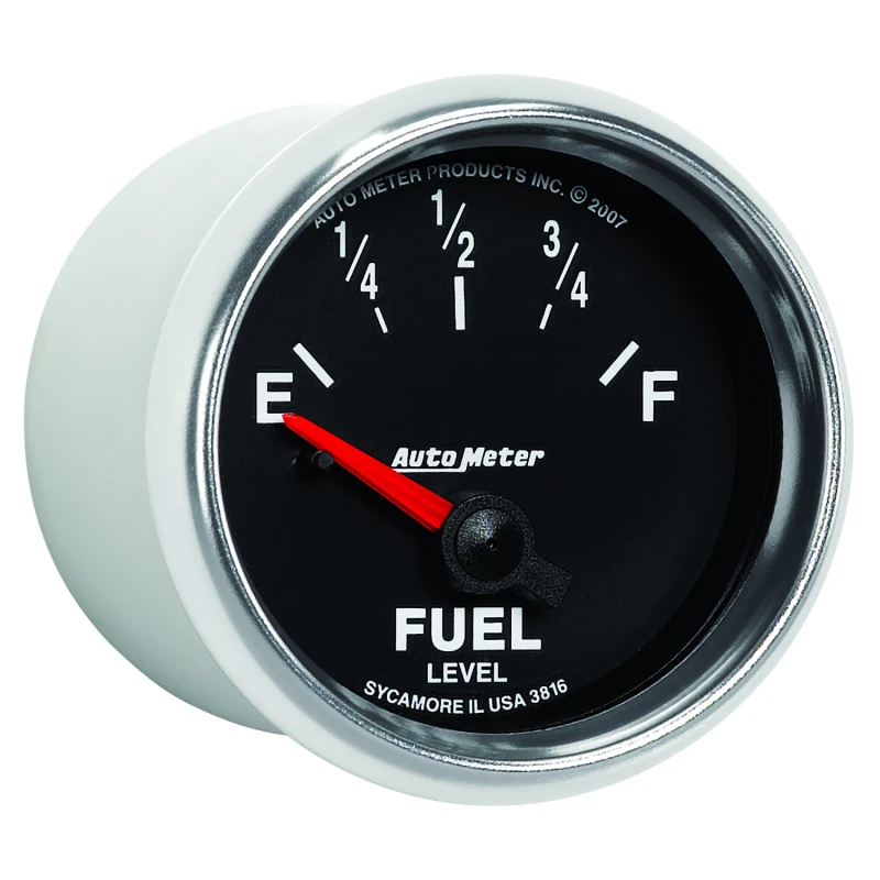 AutoMeter Gauge Fuel Level 2-1/16in. 240 Ohm(e) to 33 Ohm(f) Elec Gs