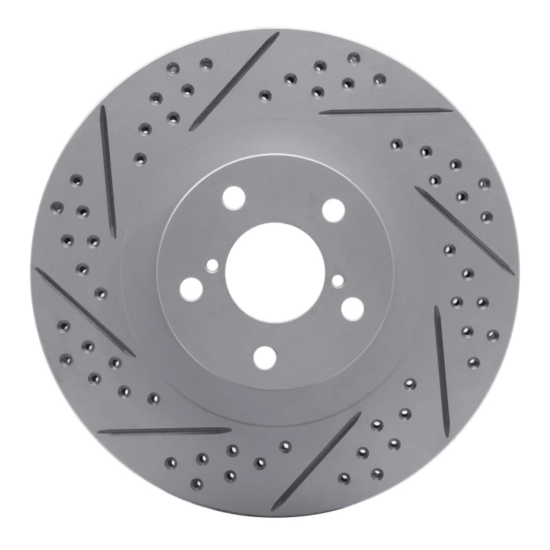 DFC 01-08 Saab 9-2X Front Left Drilled & Slotted Geoperformance Rotor