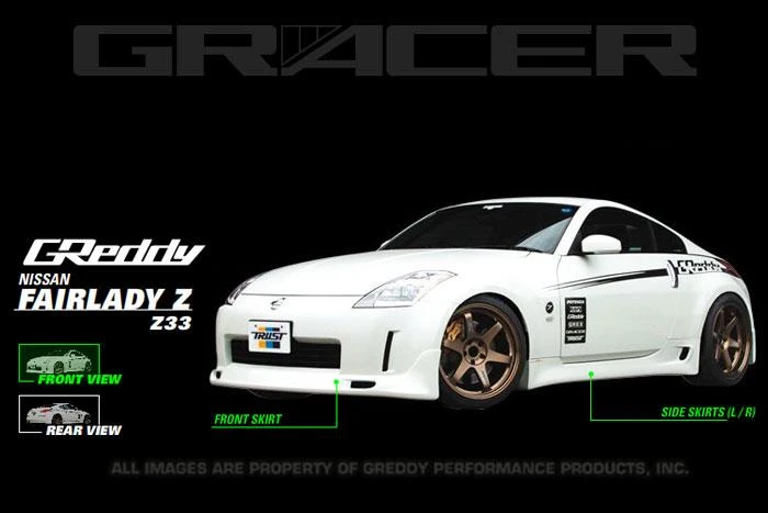 GReddy Urethan Front Lip Spoiler für 2003–2005 Nissan 350Z