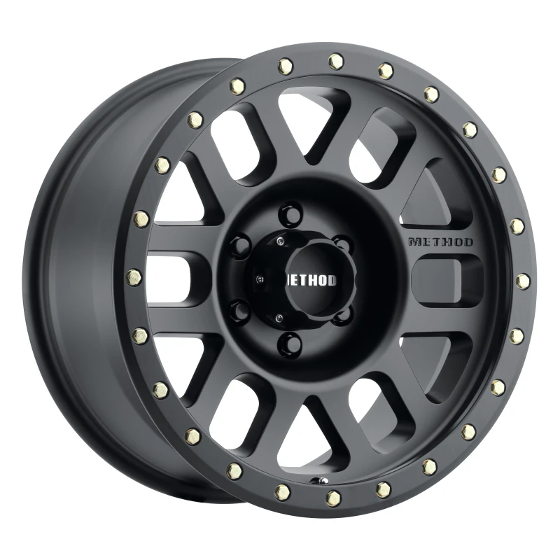 Method MR309 Grid 17x8.5 0mm Offset 6x120 83mm CB Matte Black Felge