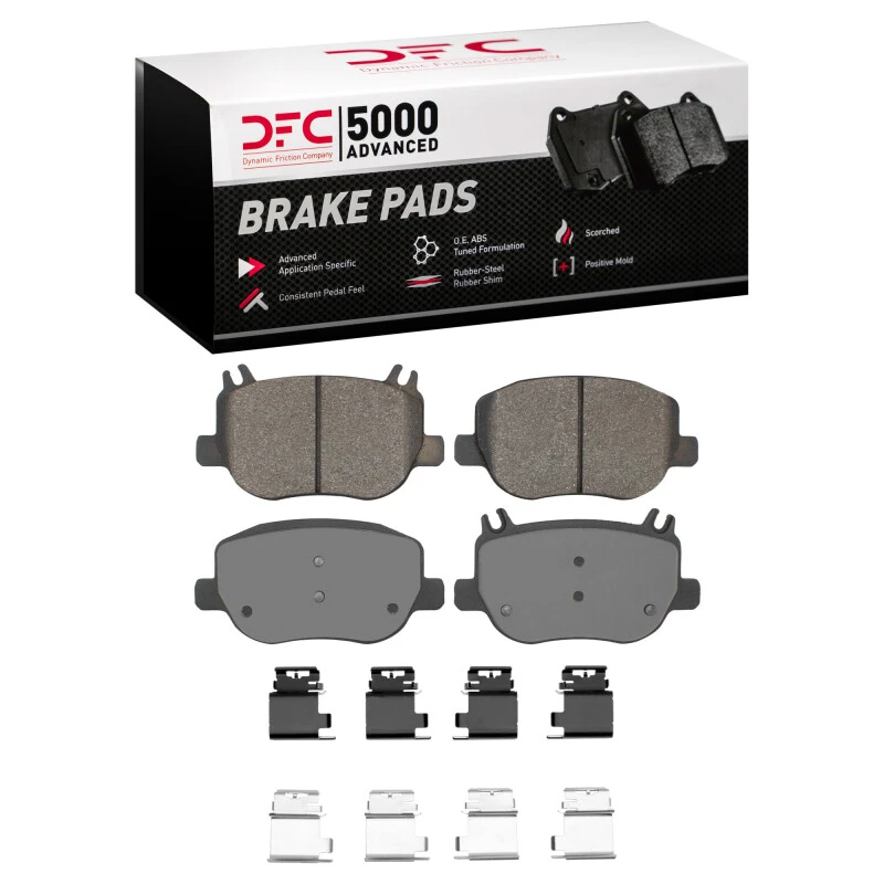DFC 22-25 Fisker Ocean Rear 5000 Advanced Low Metallic Brake Pads and Hardware Kit