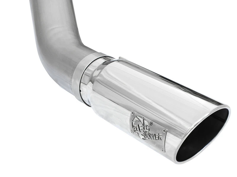 aFe MACHForce XP Auspuff Large Bore 5in DPF-Back Alu. 13-15 Dodge Trucks L6-6.7L (td) *Polierter Endschalldämpfer