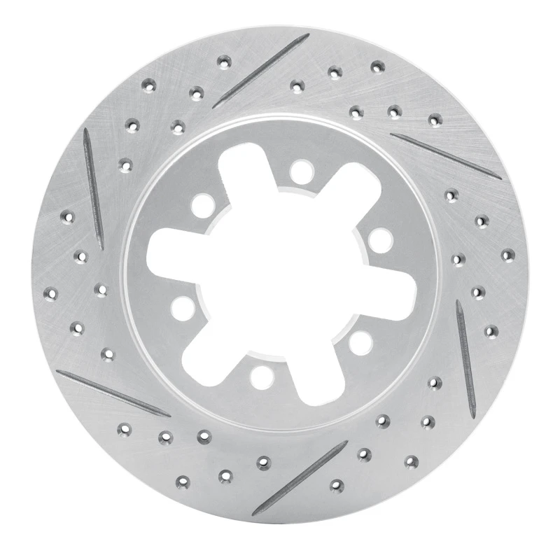 DFC 85-97 Nissan D21 Hardbody Pickup Rwd (4 Cyl Excl HD) Front Left Drill & Slot Geoperf Rotor