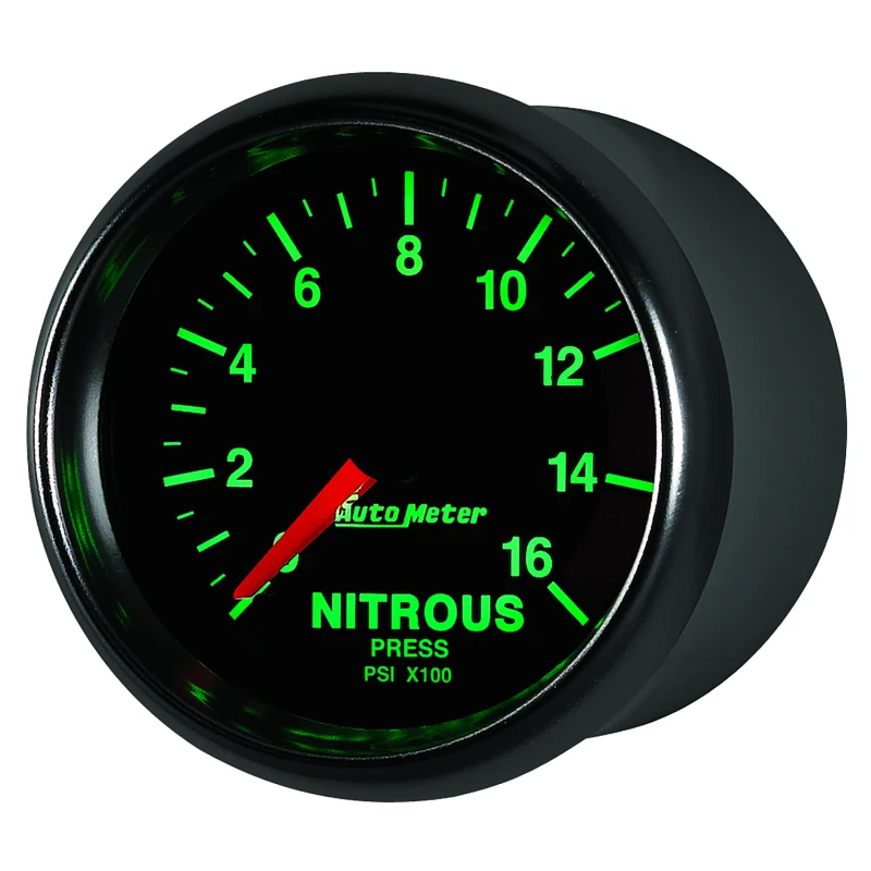 Autometer GS 2 1/16 Zoll 1600PSI Nitrous Brennstoffdruckmesser