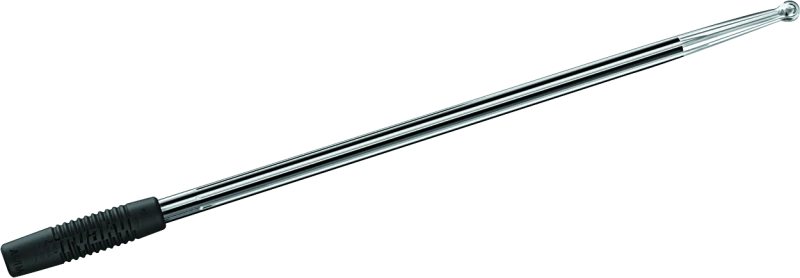 Kuryakyn Billet Antenna Round/Grooved Black & Raw