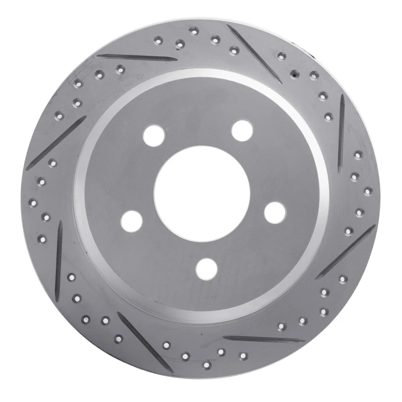 DFC 93-98 Jeep Grand Cherokee Rear Right Drilled & Slotted Geoperformance Rotor