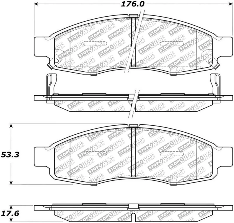 stoptech_305.11830-6794ede2b0170 StopTech Street Select Brake Pads - Rear