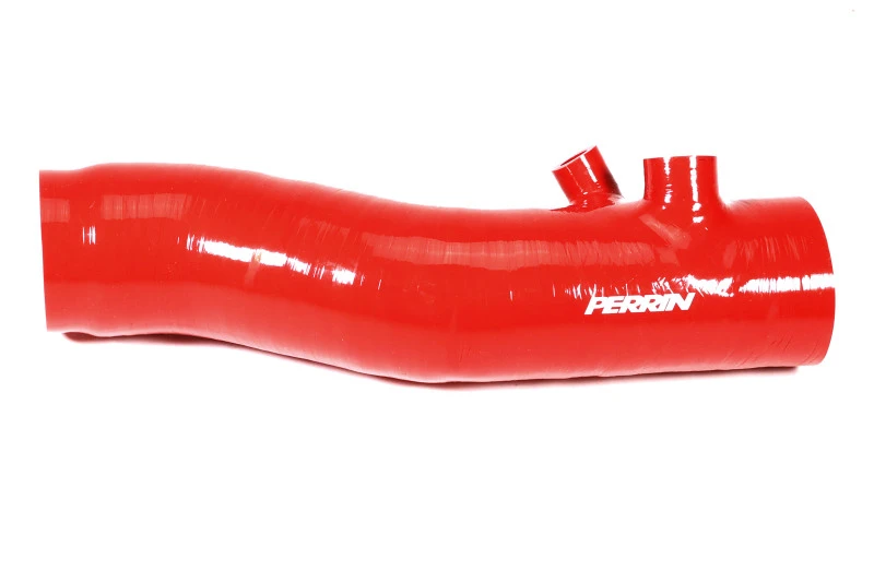 Perrin Red 3in Turbo Inlet Hose w/ Nozzle for 2022+ Subaru WRX