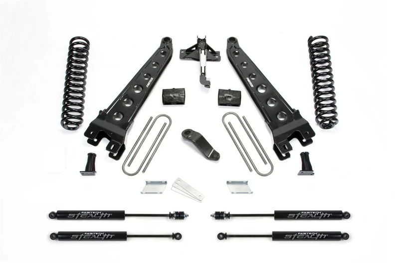 Fabtech 19-20 Ford F450/F550 4WD Diesel 6-Zoll-Rad-Arm-System mit Spulen und Stealth