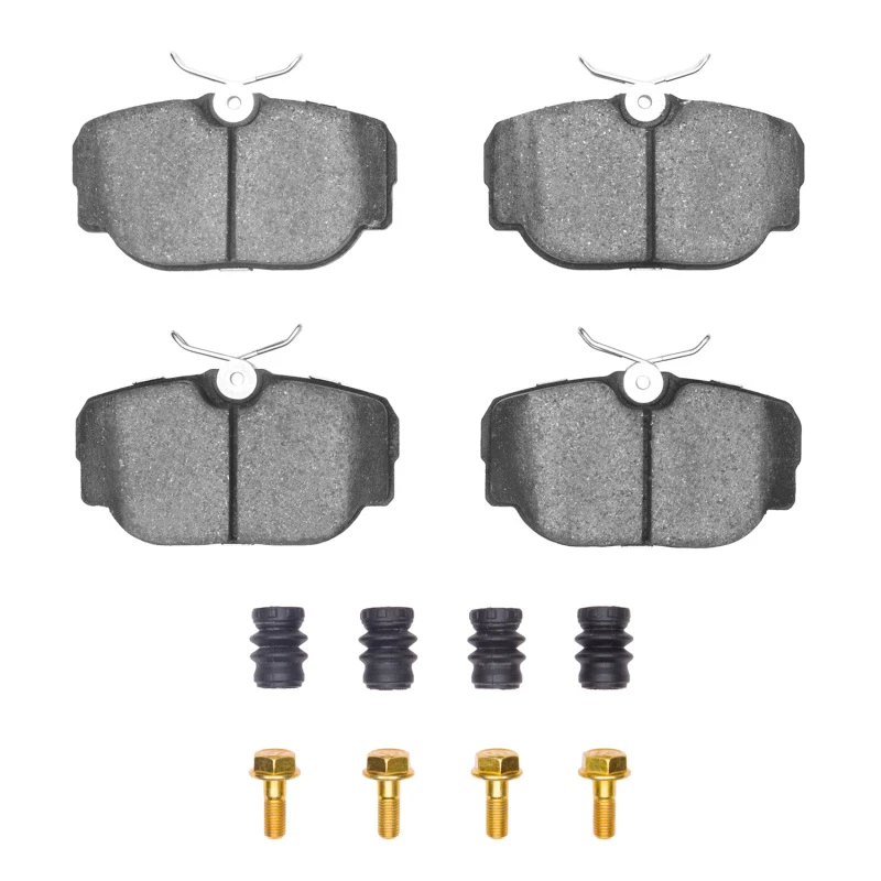 DFC 94-02 Land Rover Range Rover Rear 5000 Advanced Low Metallic Brake Pads and Hardware Kit