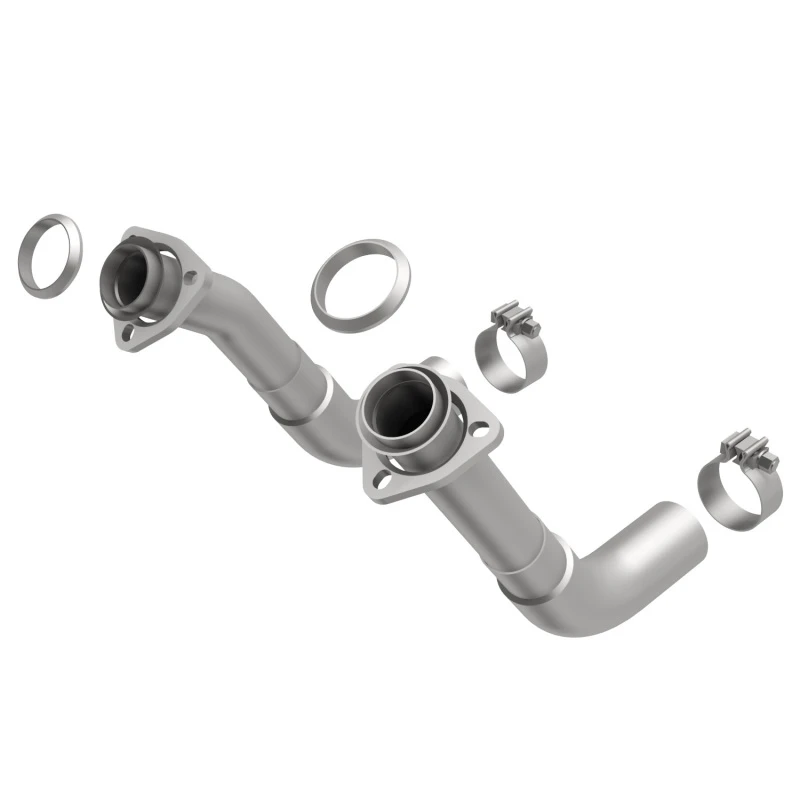 MagnaFlow 66-72 Chevy C10 Pickup V8 2-Teilige Vordere Auspuffrohr-Kit (2 Zoll Rohr/Schellen/Einlassflansche)