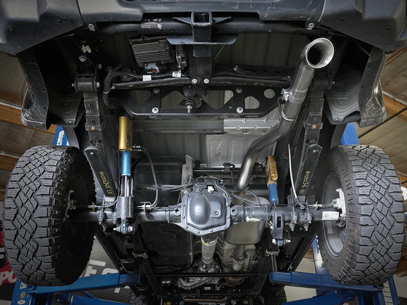 aFe MACH Force-Xp Hi-Tuck 3 Zoll 409 SS C/B Auspuff 15-18 GM Colorado L4-2,5L/V6-3,6L - Polierter Endschalldämpfer