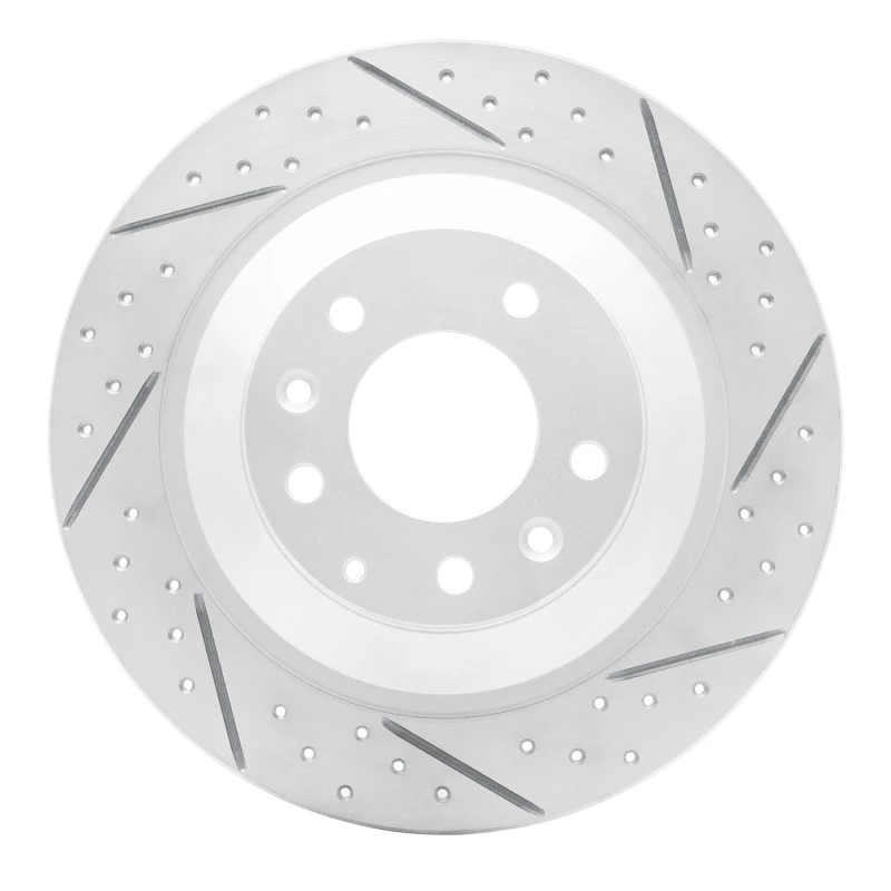 DFC 06-07 Mazda 6 Rear Right Drilled & Slotted Geoperformance Rotor