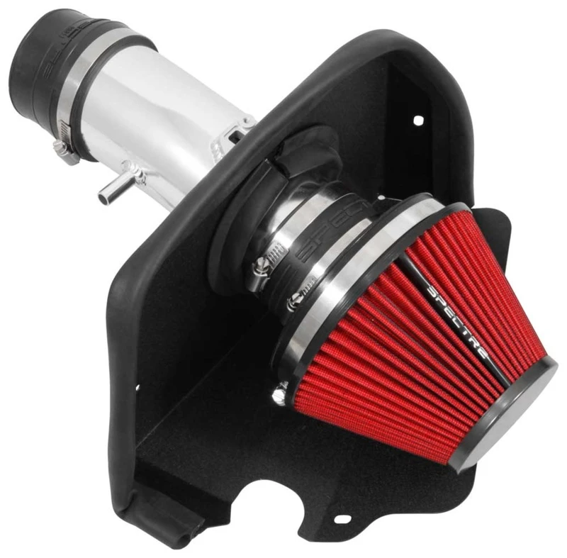Spectre 09-17 Nissan Maxima V6-3.5L F/I Luftansaugs-Kit - Poliert mit rotem Filter
