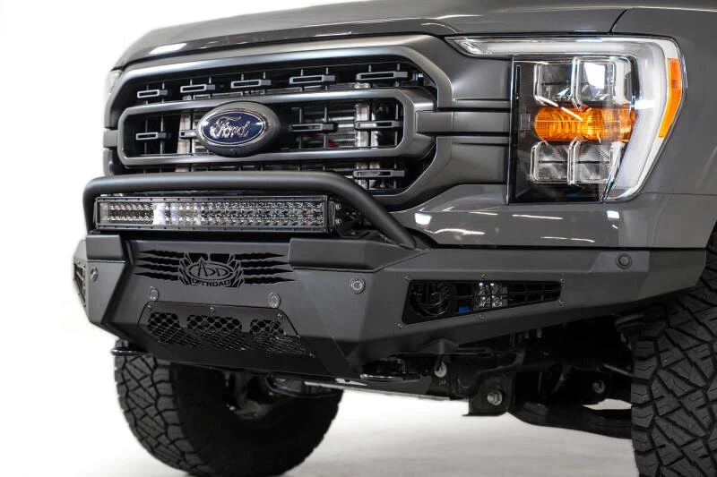 Addictive Desert Designs HoneyBadger Frontstoßstange ohne Top Hoop für 2021–2023 Ford F-150
