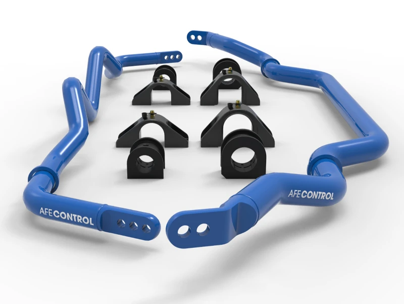 aFe 16-21 Infiniti Q50/Q60 3.0L (tt) Vorder- und Hinterachsstabilisator-Set Blau