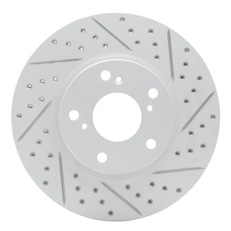 DFC 16-26 Honda Civic Coupe Front Right Drilled & Slotted Geoperformance Rotor