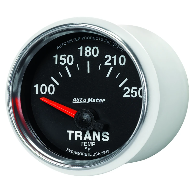 Autometer GS 52mm 100-250 Degree F Short Sweep Electronic Transmission Temperature Gauge
