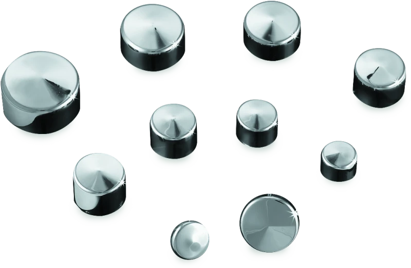 Kuryakyn Kool Kaps Chrom Abdeckkappen für 5/16" Allen Schrauben