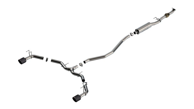 Borla 2023 Integra/22-23 Civic Si 1,5L 4-Zylinder MT FWD 4-Türer 2,50 Zoll S-Type Catback Auspuff Carbon Fiber