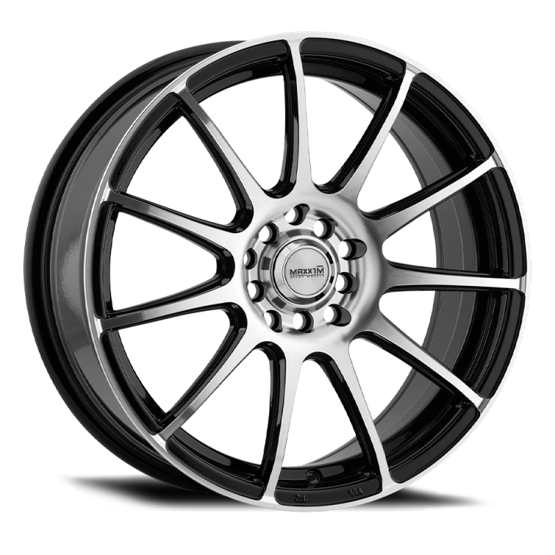 Maxxim Champ 17x7 10x100/114.3 ET40 Machined Face / Gloss Black