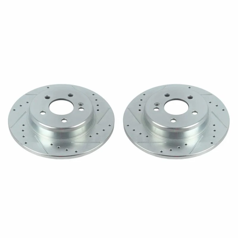 Power Stop 17-18 Mercedes-Benz C300 Rear Evolution Drilled & Slotted Rotors - Pair