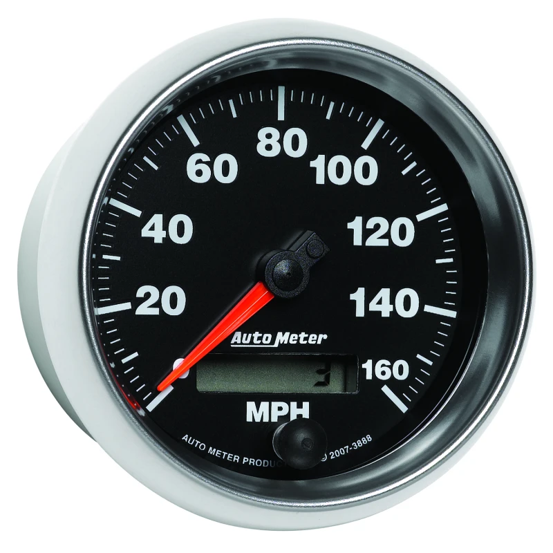 Autometer GS 3-3/8 inch 160 MPH In Dash Speedometer Gauge