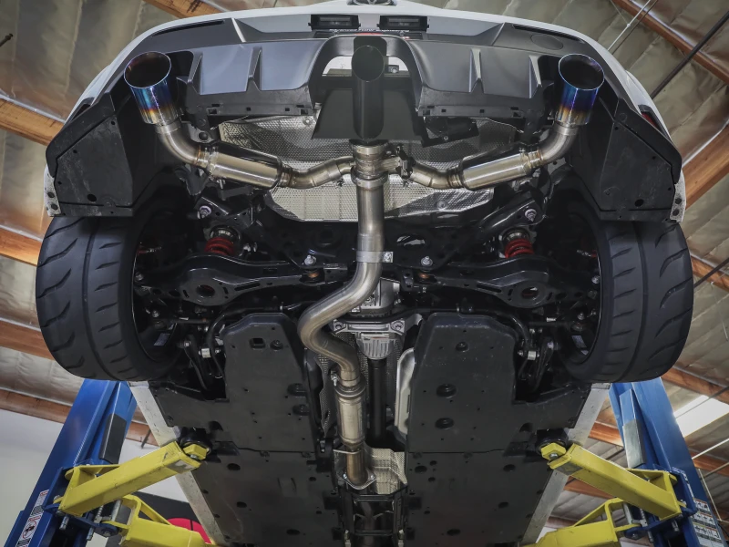 aFe 23-24 Toyota GR Corolla L3 1.6L (t) Gemini XV 3 Zoll auf 2-1/2 Zoll Kat-Back-Abgasanlage mit schwarzen Endrohren