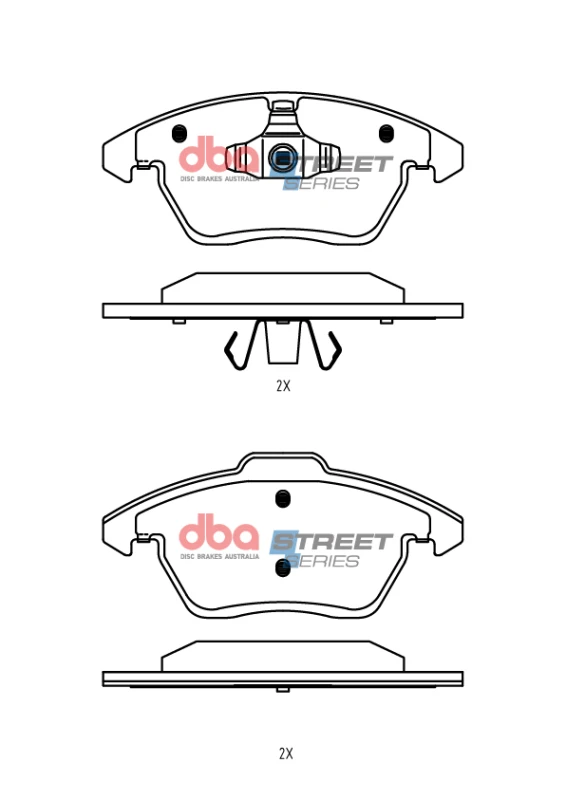 DBA 13-24 Scion FR-S (w/292mm Front Rotor) Front Street Series Brake Pads