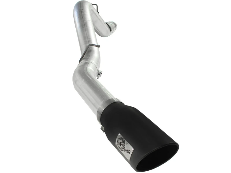 aFe Atlas Auspuff 5 Zoll DPF-Back Al Stahl 11-13 GM Diesel Trucks V8-6.6L (td) LML (Schwarze Spitze)