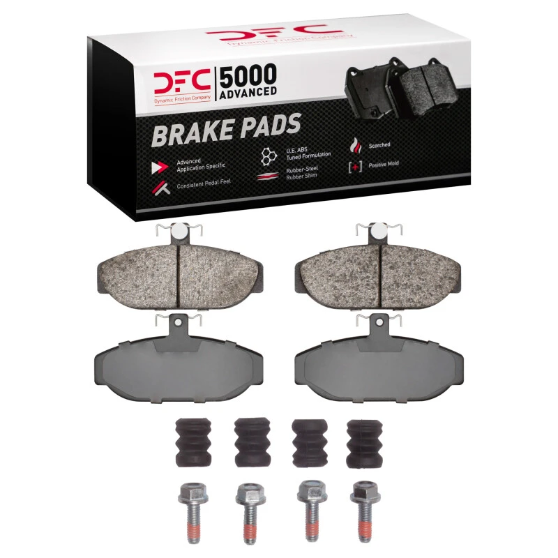 DFC 82-92 Volvo 740/745/940/780/760 Series Front 5000 Adv Low Metallic Brake Pads & Hardware Kit