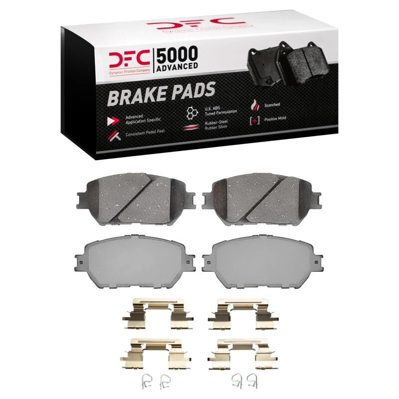 DFC 02-06 Toyota Camry Front 5000 Advanced Ceramic Brake Pads and Hardware Kit