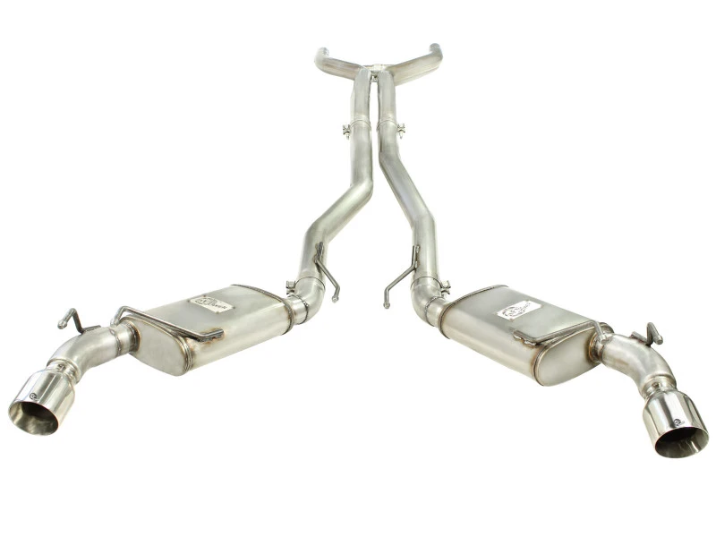 aFe MACHForce XP Auspuff 3 Zoll Edelstahl CB/10-13 Chevy Camaro V8-6.2L (td) (polierte Spitze)