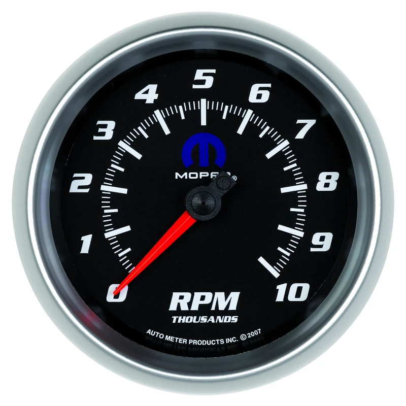 Autometer Mopar 3-3/8in 10K RPM In-Dash Tachometer Gauge - Black