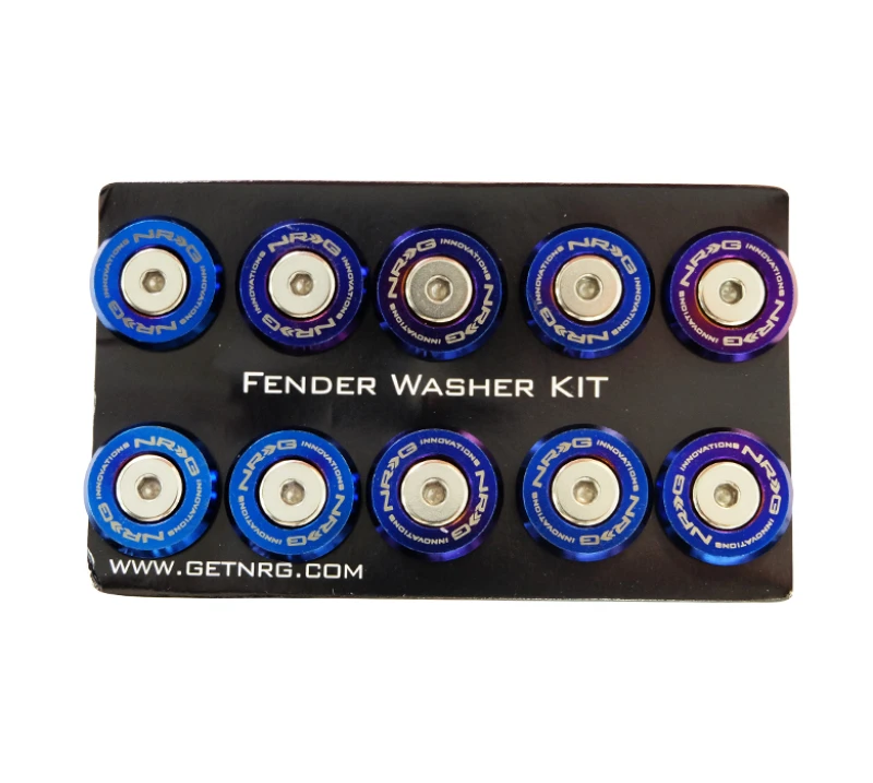 NRG M-Style Fender Washer Kit (TI Series) M6 Bolts For Plastic