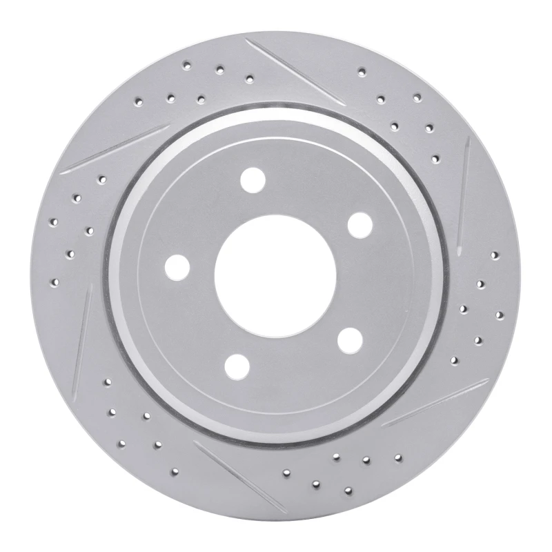DFC 03-11 Ford Crown Victoria Rear Right Drilled & Slotted Geoperformance Rotor