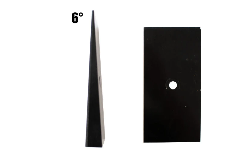 Fishbone Offroad Universal 6 Degree Leaf Spring Shim - Black