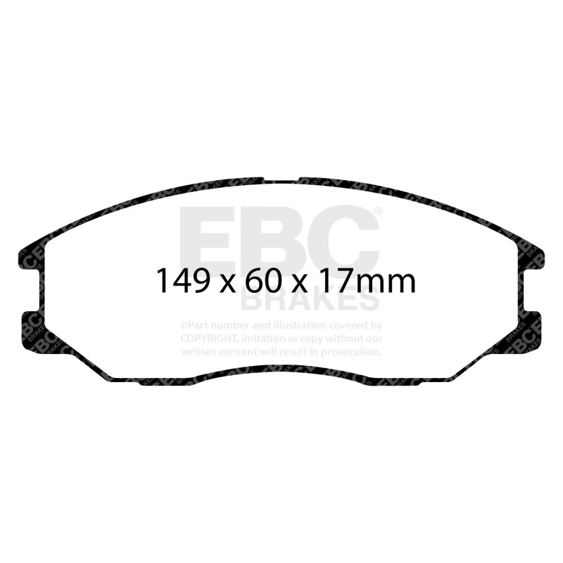 EBC 08-10 Kia Sorento 3.3 Greenstuff Front Brake Pads