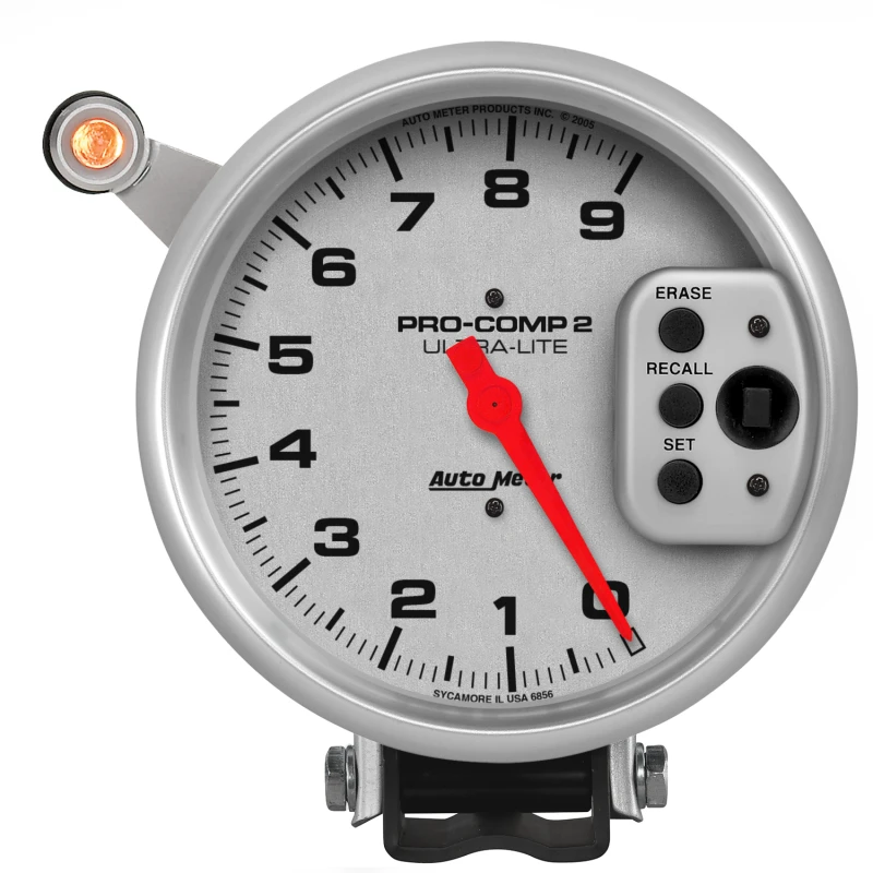Autometer Ultra-Lite 5 inch 9000 RPM Single Range w/ Shift-Lite and Memory Tachometer