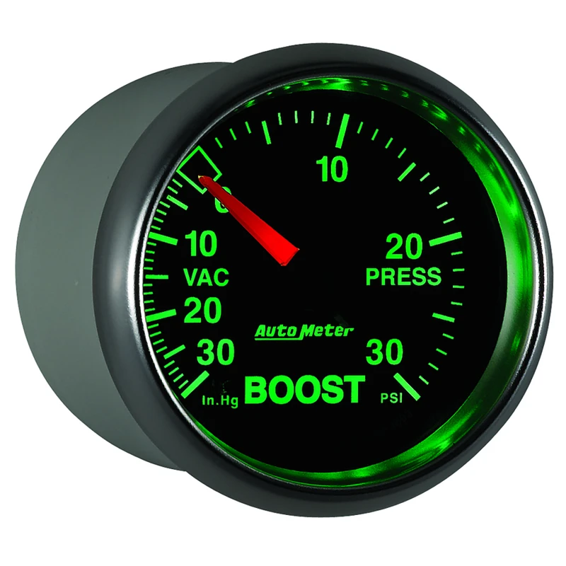 Autometer GS 52mm 30 In Hg.-Vac/30 PSI Mechanical Vacuum/Boost Gauge
