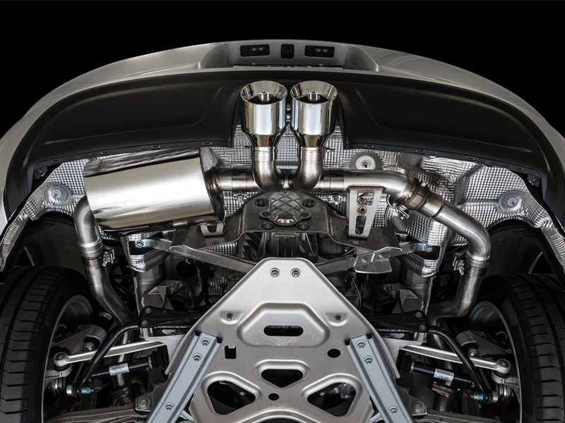 AWE Tuning Porsche 718 Boxster / Cayman SwitchPath Auspuff (nur PSE) - Chrom-Silber-Tips